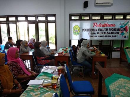 Pelatihan Peningkatan Kualitas Produksi UKM